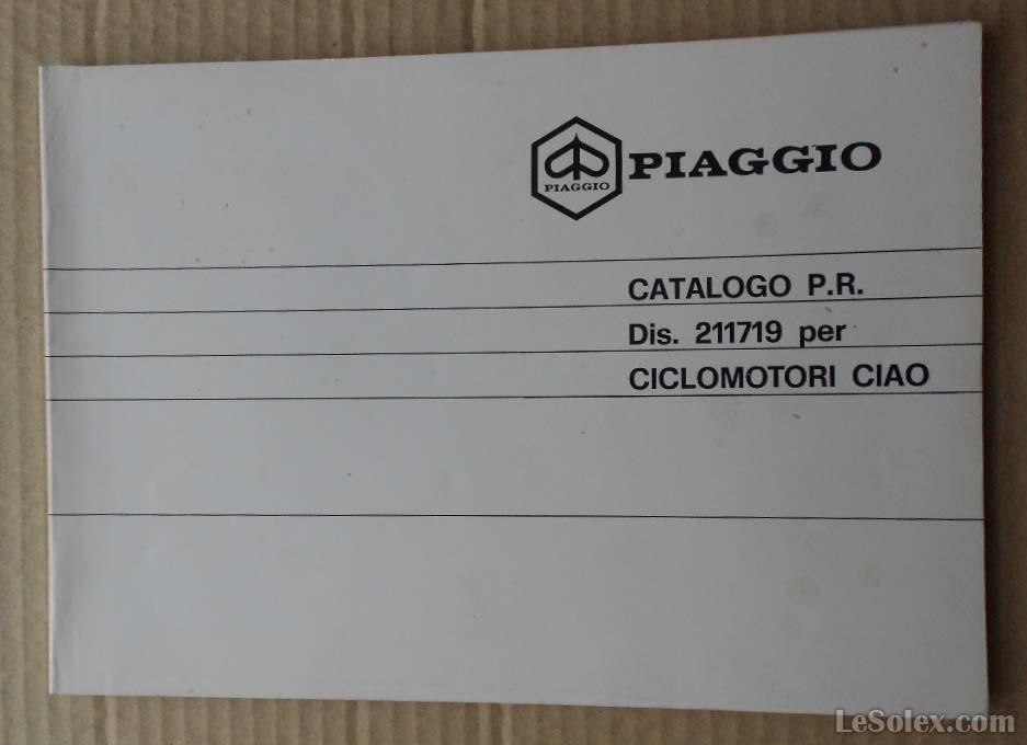 Catalogue pieces de rechange ciao piaggio