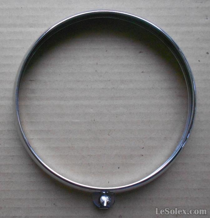 Porte de phare chrom&eacute;e Marchal 160 mm