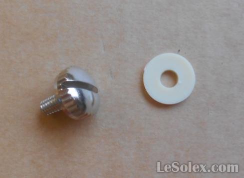 Vis de carter mobylette motobecane en inox avec rondelle