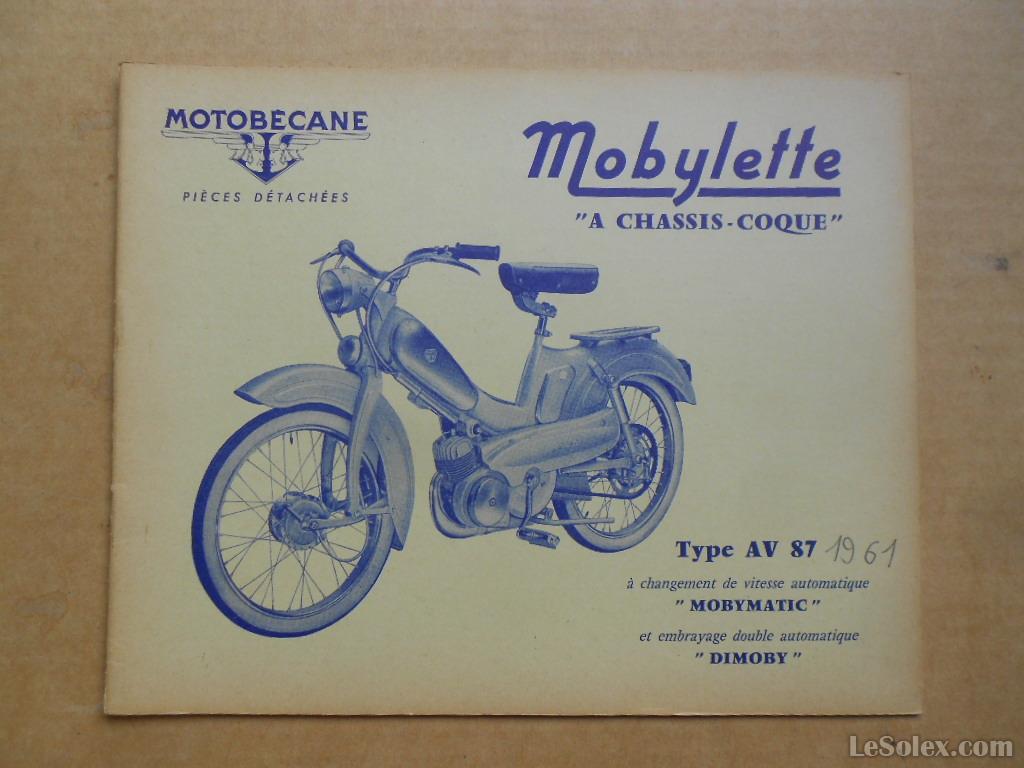 Catalogue pieces détachées motobecane av 87