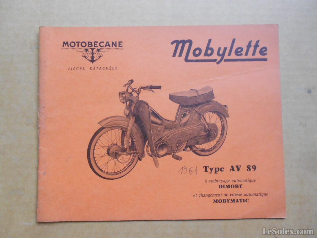 Catalogue pieces détachées motobecane 89