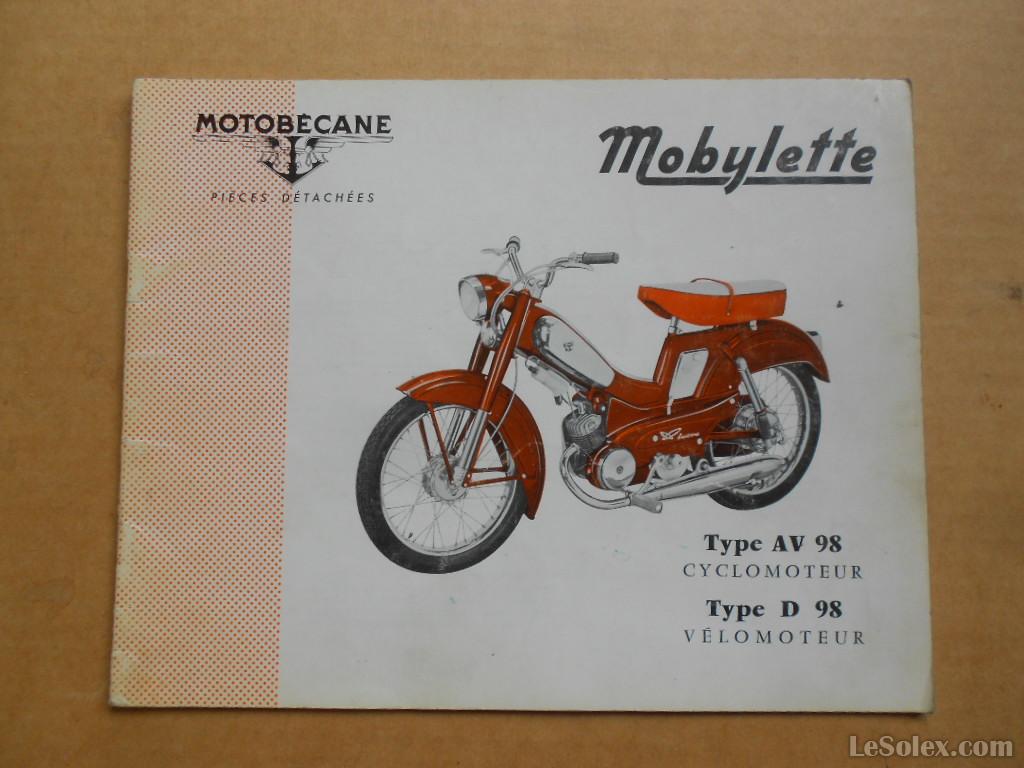 catalogue pieces détachées motobecane av 98 sommet
