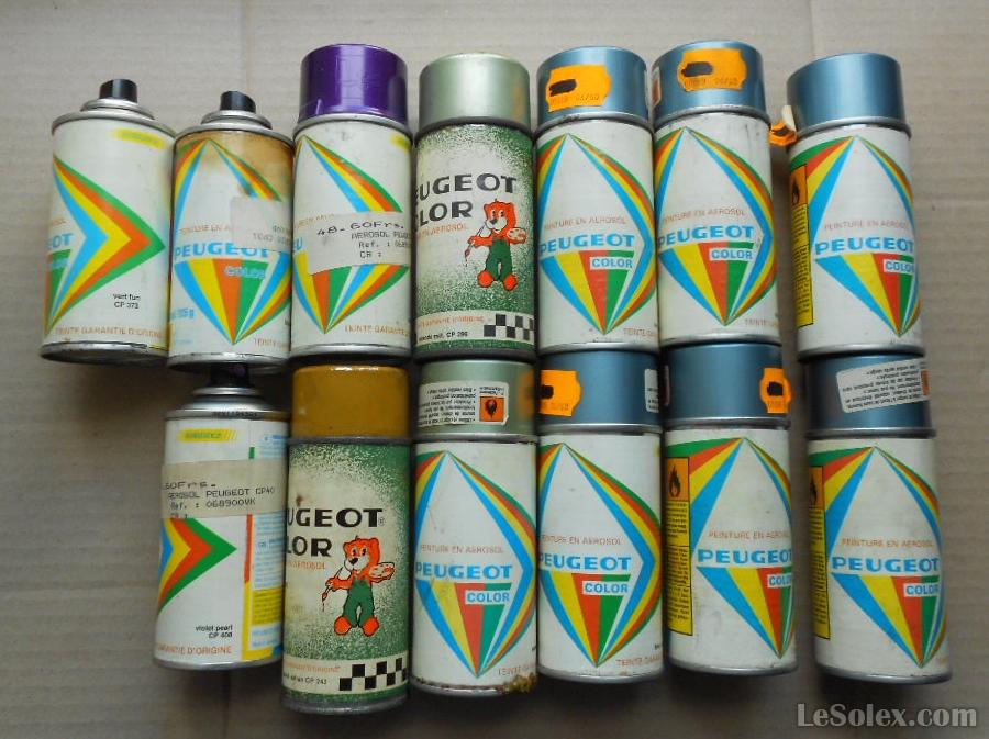 Bombe peinture aérosol peugeot ancienne