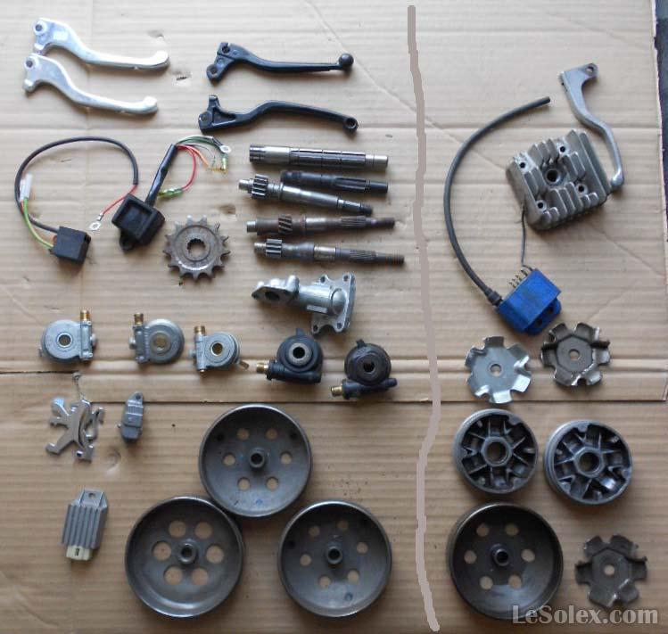 lot de pieces neuves scooter