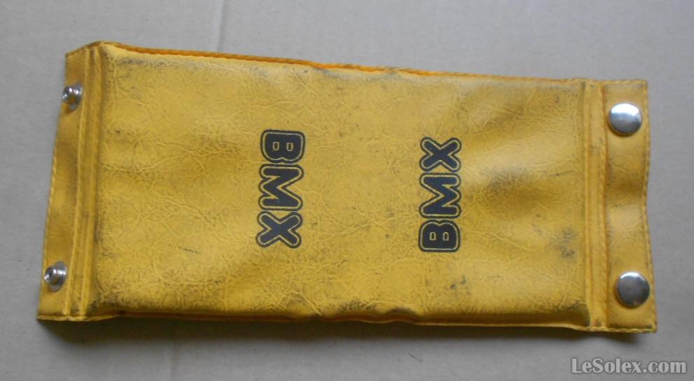 Mousse guidon BMX jaune velo ancien