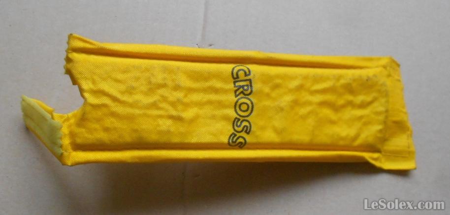 Mousse guidon BMX jaune velo ancien
