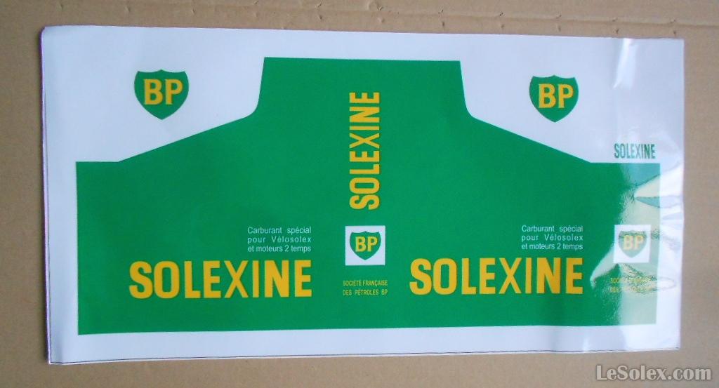 Autocollant pour bidon solexine
