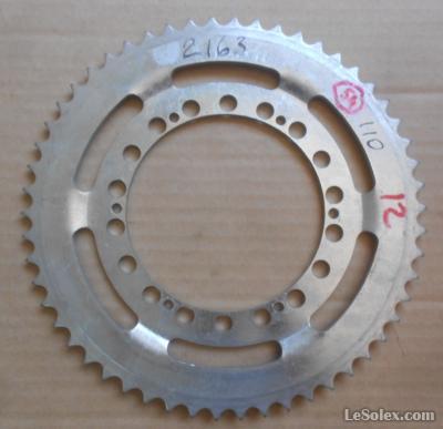 Couronne De Vélo 144 BCD - 54 Dents - Pour Vélo Ancien (Peugeot, Simplex) - Occasion Fonctionnelle