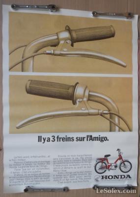 affiche honda amigo poignee magura
