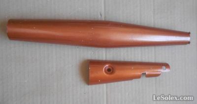 Cache fourche mobylette chaudron gauche