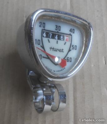 Compteur de vitesse pour vélo - Vintage - Étanche - Rond - Noir