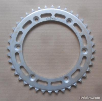couronne moto en alu GG40 JDC