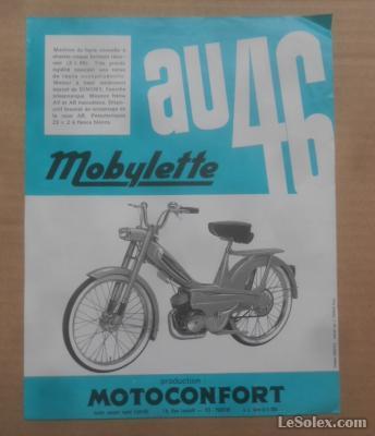 Publicit&eacute; motobecane au46 motoconfort