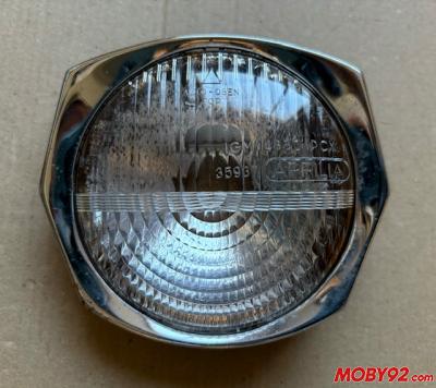 Phare Rond SOUBITEZ 6V vélo vintage ancien gris