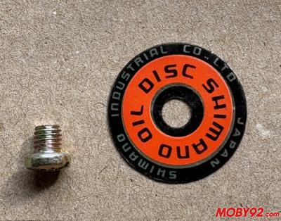 plaque shimano + vis