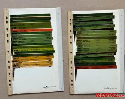 lot 75 microfiches motobecane MBK 1993 &agrave; 2004