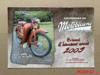 calendrier du motobecane club de france 2009
