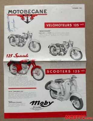 publicit&eacute; ancienne motobecane 1961