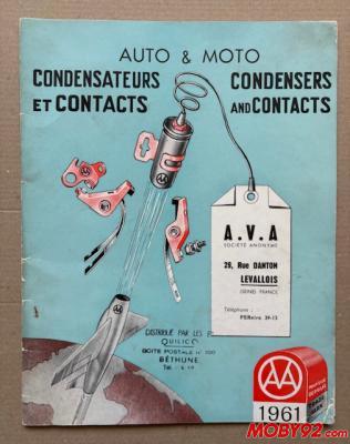 catalogue AVA 1961
