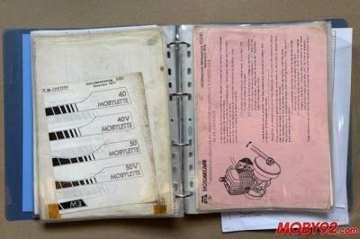 lot de doc motobecane classeur notes techniques
