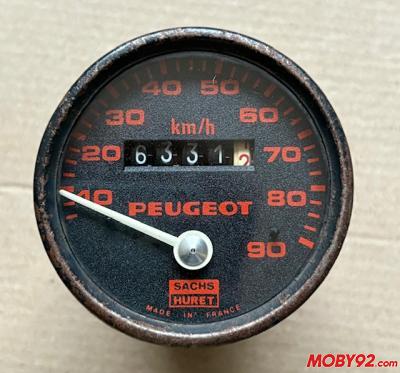 Compteur transval peugeot 103 SPX RCX occasion