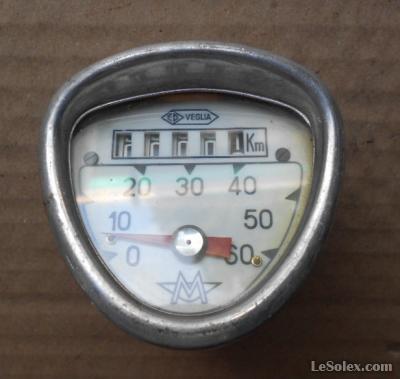 Câble De Compteur Original Veglia 563 Mm - Pour Cyclomoteur Vespa, Mobylette - NOS (Neuf Old Stock)