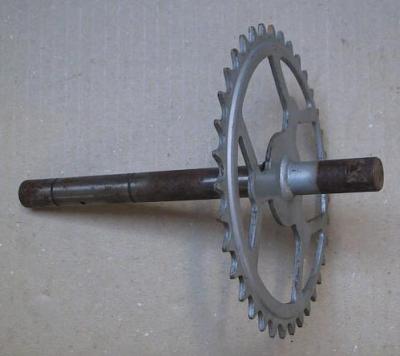 Pédalier Motobécane 46 Dents Pour Vélo Ancien - Acier Argenté, Course, Occasion