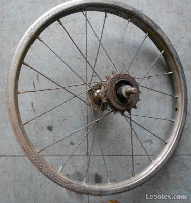Roue arriere occasion velo 16 pouces