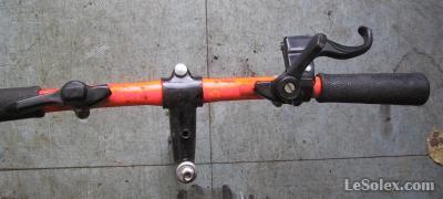 guidon velo VTT occasion orange fluo