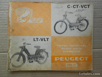 Catalogue pieces detach&eacute;es peugeot BB 1967