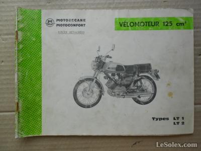 Catalogue pieces d&eacute;tach&eacute;es motobecane 125LT