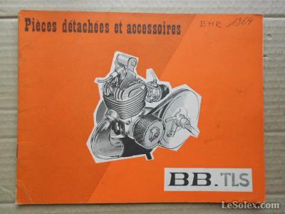Catalogue pieces detach&eacute;es peugeot BB TLS 1964