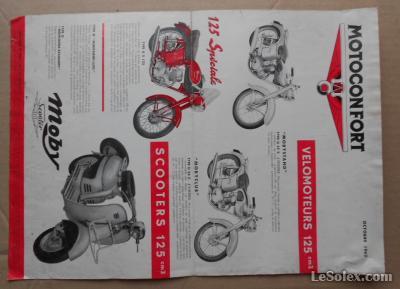 Pub motobecane moto  125  et 175 1962