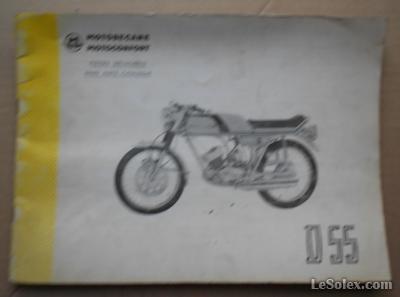 Catalogue pieces d&eacute;tach&eacute;es motobecane D55