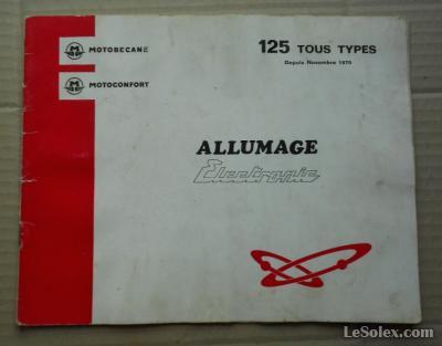 manuel de reparation allumage de 125LT motobecane