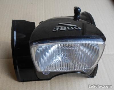 Capot (carénage) Avant Pour Solex 1700/2200 - Avec Lampe - Plastique Fissuré Mais Entier - Pièce D'occasion - Réf. A864