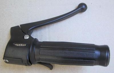 poign&eacute;e tournante peugeot noire