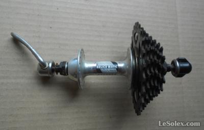 Moyeu Arrière Ancien Maillard Helicomatic 36 Trous 127mm - Vélo Route/ville - Pièce Détachée (défaut)