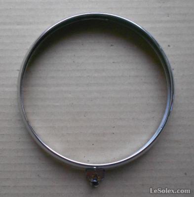 Porte de phare chrom&eacute;e Marchal 160 mm