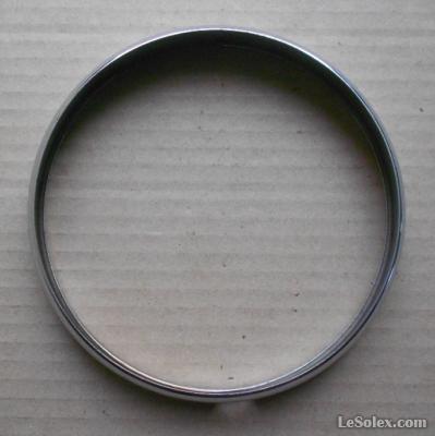 Porte de phare chrom&eacute;e 150 mm