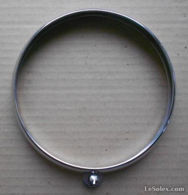 Porte de phare chrom&eacute;e Marchal 160 mm