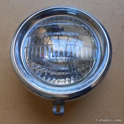 Ancien Phare De Vélo / Cyclomoteur - Vintage Français - état Fonctionnel