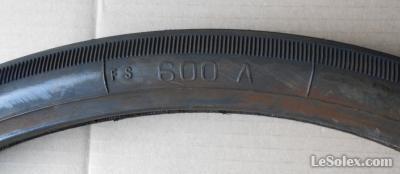 Pneu bergougnan neuf 600A ballon