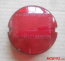 Cabochon de feu rouge rond maly